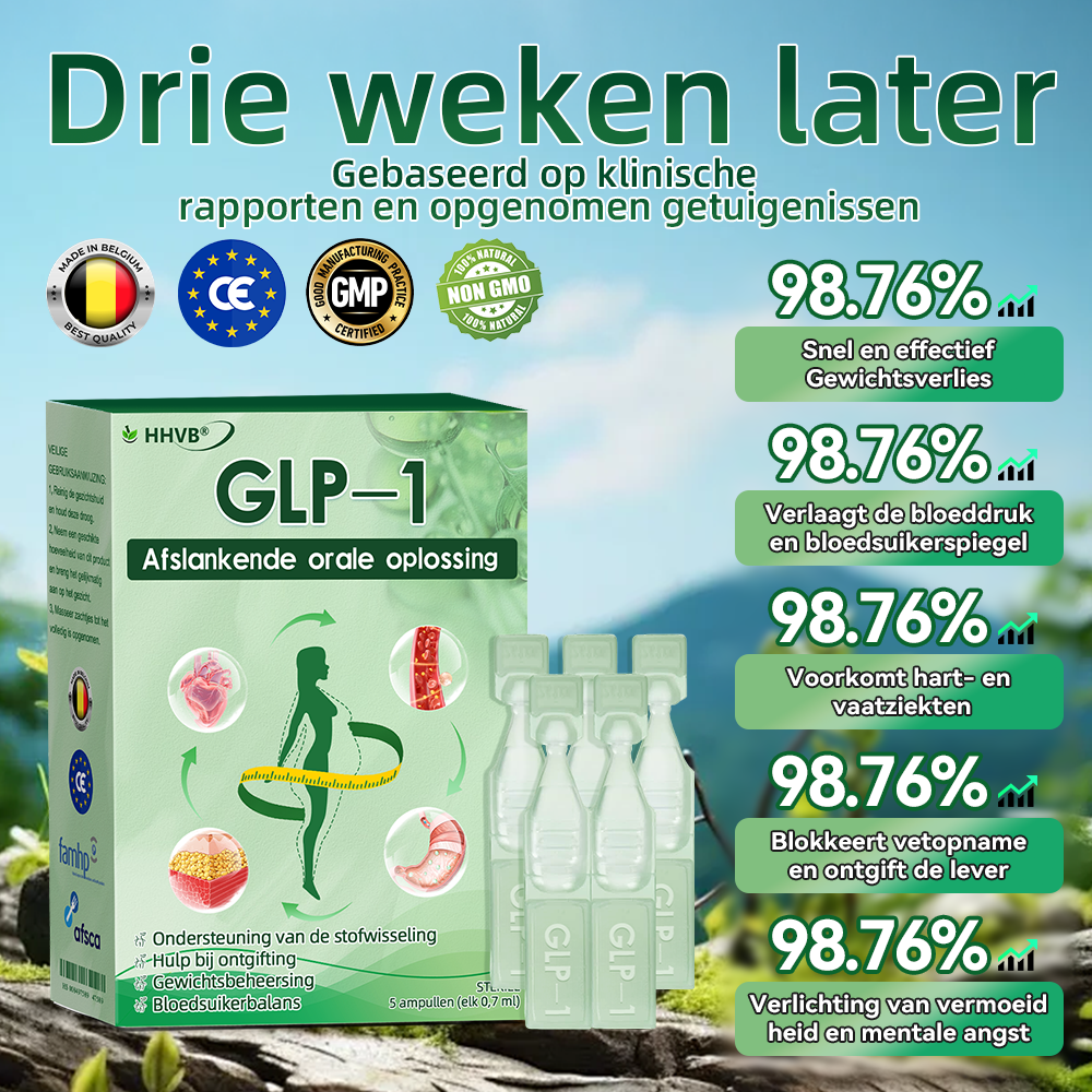 Officiële Winkel | 𝐇𝑯𝑽𝐁®👩⚕️🥇𝐺𝐿𝑃-1 Gewichtsverlies Oplossing voor Oraal Gebruik Slechts één keer per week, zichtbare veranderingen binnen 7 dagen ✅ Voor obesitas, cardiovasculaire gezondheid, diabetes, slaapapneu, gewrichtsproblemen en meer