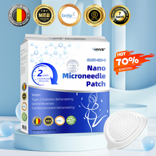 【Laatste dag promotie: 70% KORTING👩⚕️】𝐇𝑯𝑽𝐁® Nano Microneedle Patch 👨⚕️(Geen pijn, 24/7 afgifte | Verlies 10 kg SNEL | 90% suikerverlaging | )
