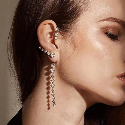 1PC New Fashion Gold Color Moon Star Clip Earrings Ear Cuff