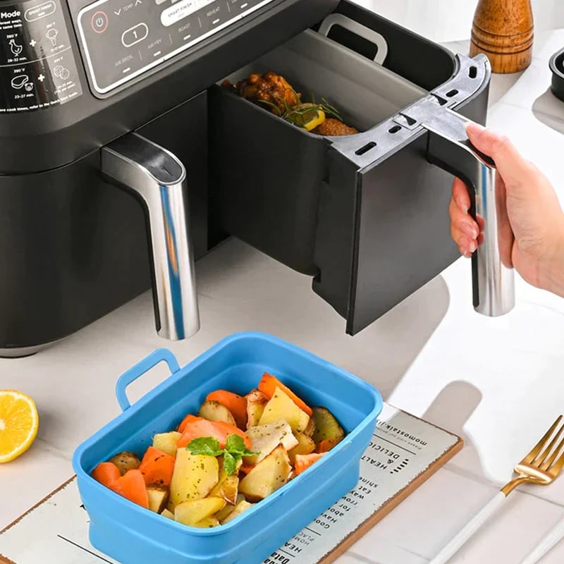 Foldable Air Fryer Silicone Baking Tray